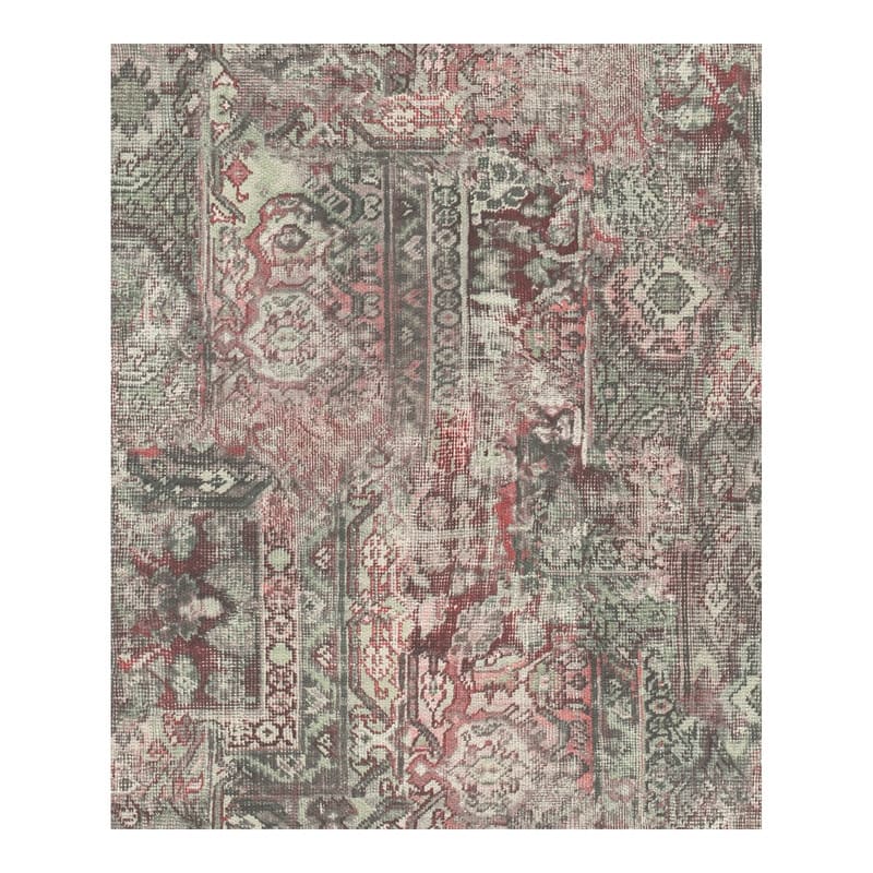 Rasch Hamadan Moss Textile Wallpaper - 20.5 x 396 x 0.025