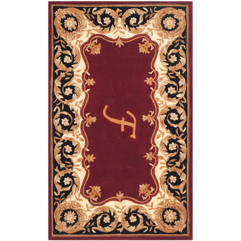 SAFAVIEH Handmade Naples Bojka Traditional Oriental Wool Rug - 5' x 8' - Maroon F - Rectangle