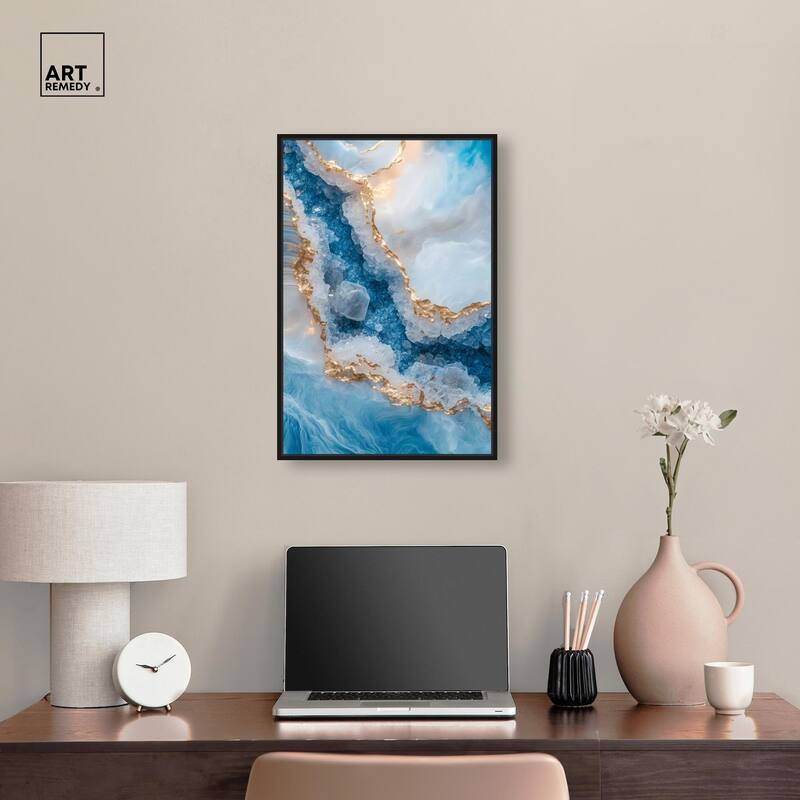 Molten Topaz I Canvas by Art Remedy