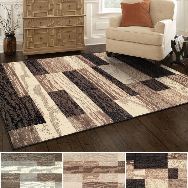 Superior Rockwood Distressed Patchwork Modern Area Rug Collection. Opens flyout.