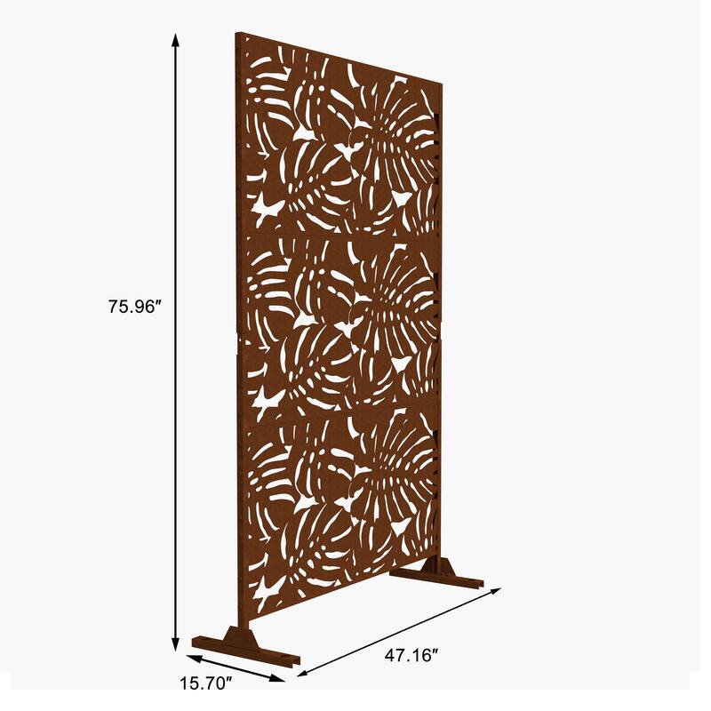 2Set Patio Outdoor Privacy Metal Screens and Panels