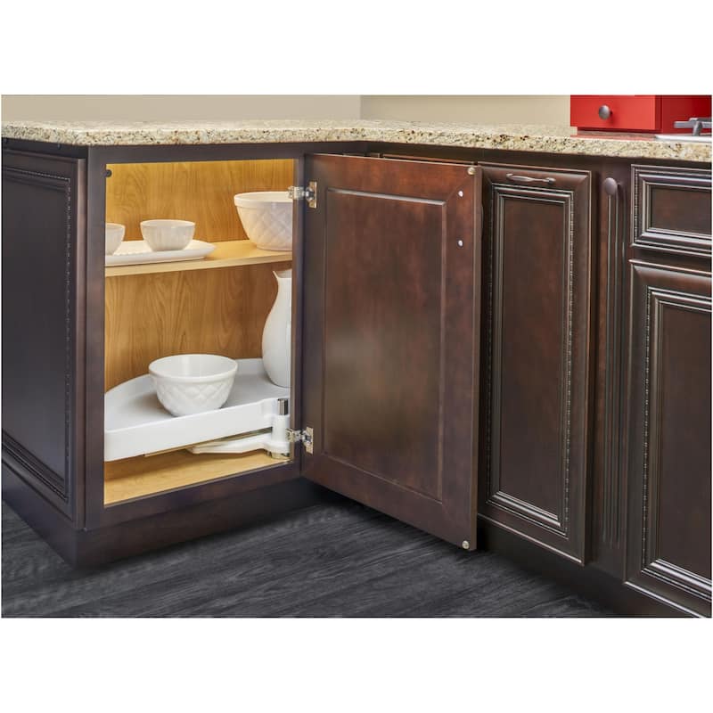 Rev-A-Shelf RAS Polymer 31 Inch Half Moon Shaped Pivoting Single Lazy