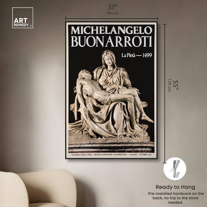 Marble Lamentation Canvas by Art Remedy