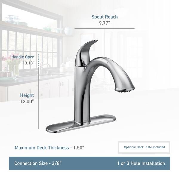 Shop Moen 7545 Camerist Single Handle Kitchen Faucet With Pullout