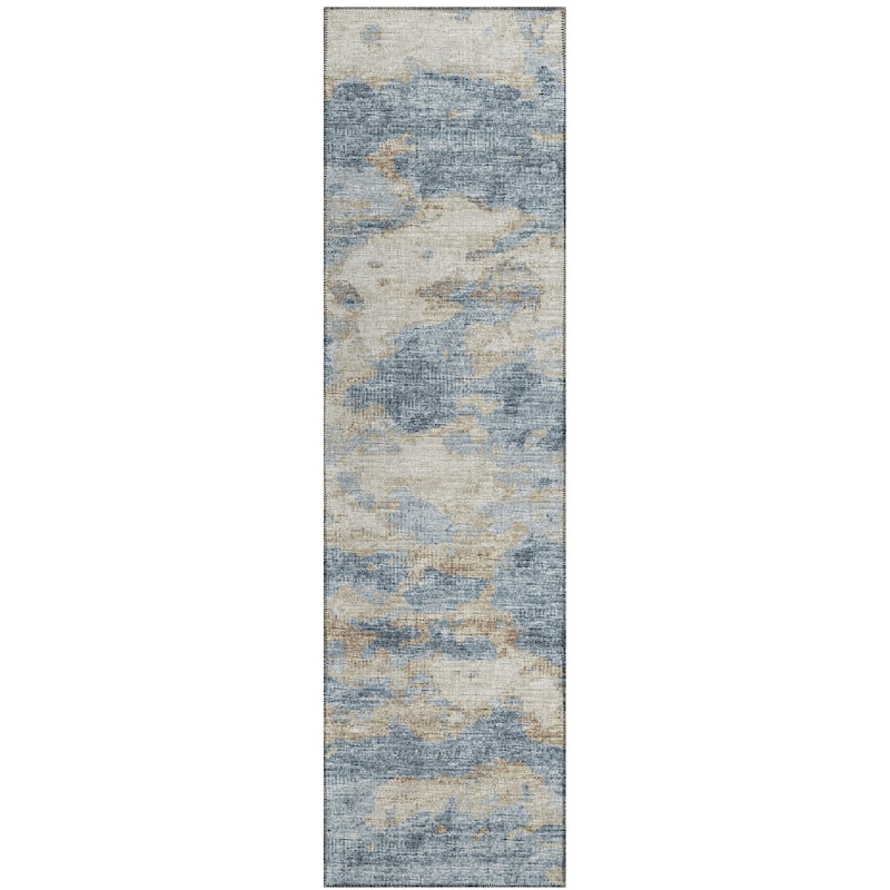 Indoor/ Outdoor Accord Modern Waves Washable Rug New