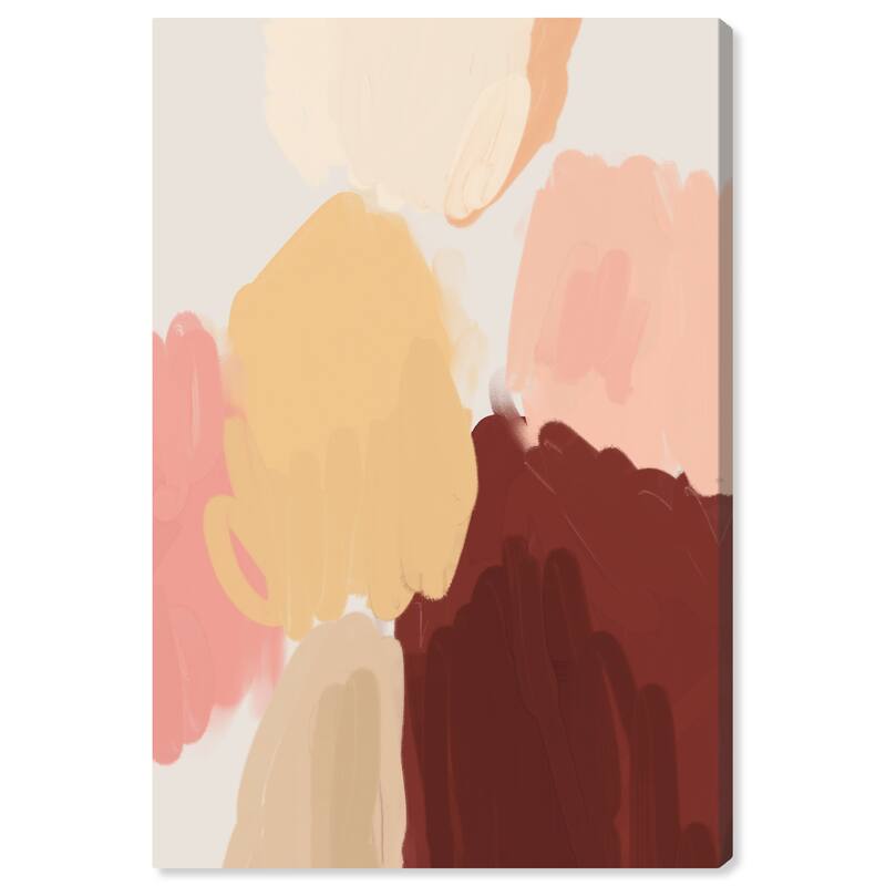 Wynwood Studio Canvas Abstract Compact Foundation Colors Pink and Light Pink Modern & Contemporary Wall Art Canvas Print