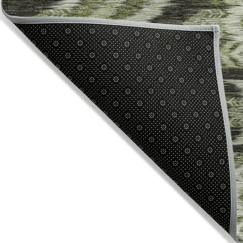 Machine Washable Indoor/ Outdoor Chantille Abstract Boho Rug