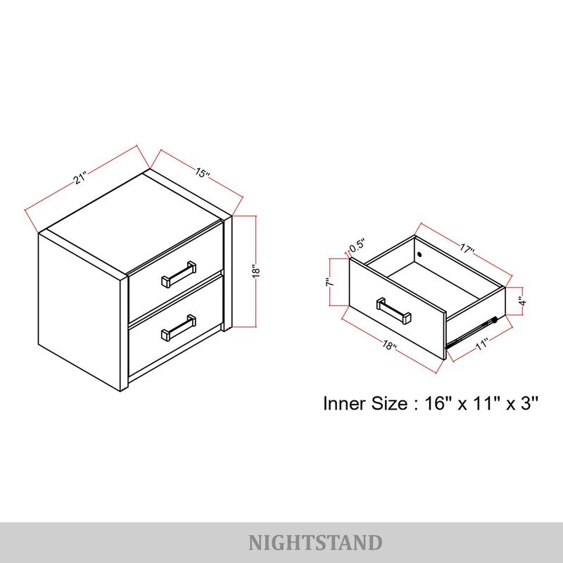 CraftPorch Elegance Nightstand