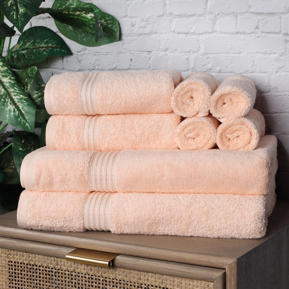 Jessy Home 8 Piece Bath Towel Set |2 Oversized Large Bath Sheet,2 Hand  Towels,4 Washcloths| Soft Luxury Towel Set for Bathroom Hotel,Highly  Absorbent