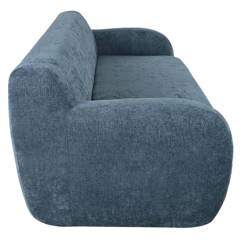 81.5" Ergonomic 3-Seater Curved Sofa, Modular for Living Room, Bedroom, or Apartment
