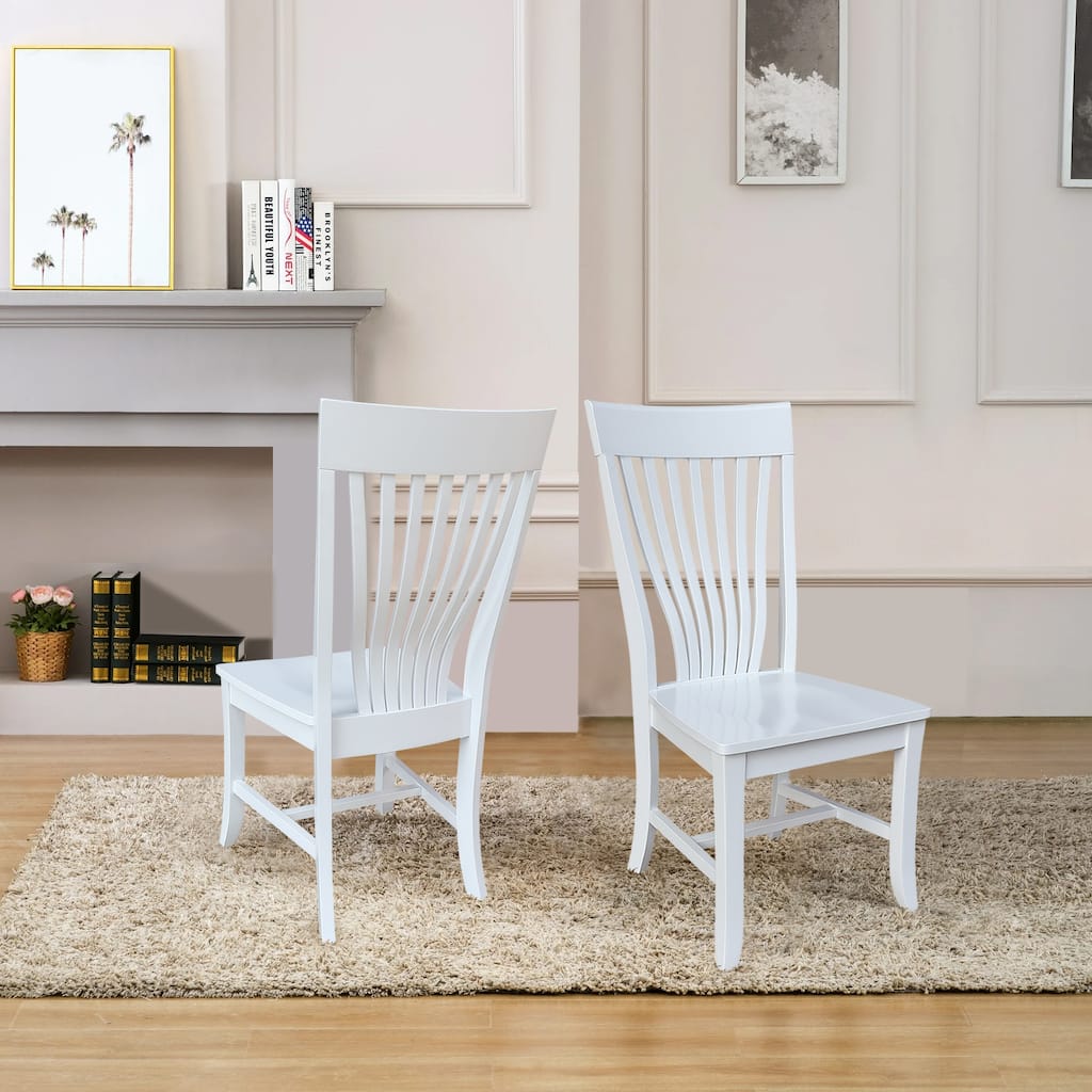 Solid Wood Amanda Dining Chairs - Set of Two