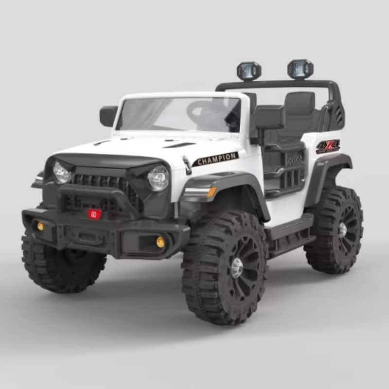 2 Seater Ride On Jeep Car Toy Vehicle for Kids Best Gifts - White