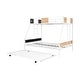 preview thumbnail 6 of 10, Modern Twin over Full Bunk Bed with Wooden Decoration and Safety Guardrail and Convenient Trundle