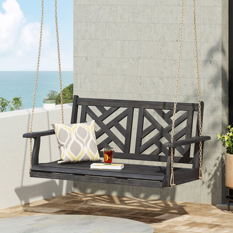 Acacia Wood Porch Swing