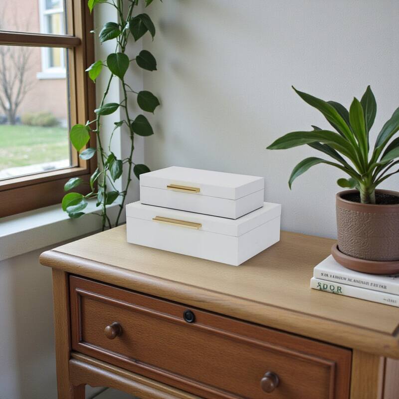 Lusan Black Vinyl Decorative Box Set