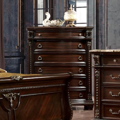 Furniture of America Etane Traditional Solid Wood 6-Drawer Chest