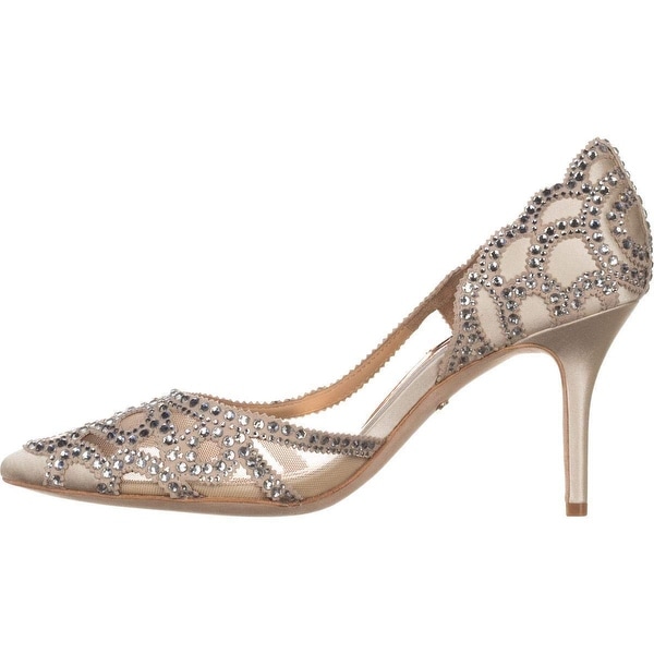 Badgley mischka marissa embellished evening pumps Clearance
