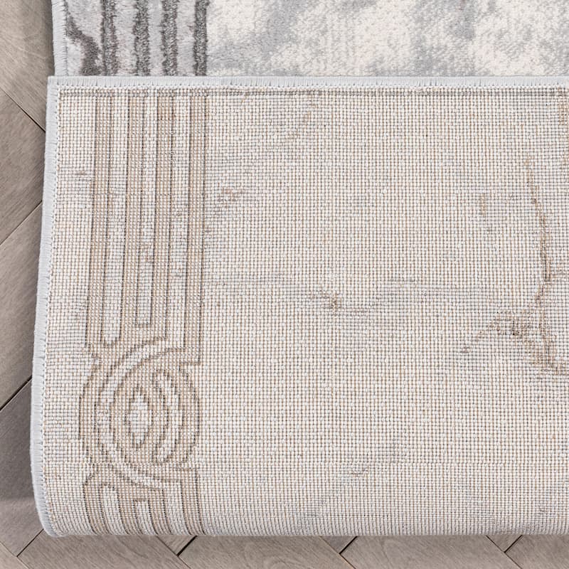 Custom Size Runner Fairmont Huntington Glam Marble Border Stair Rug