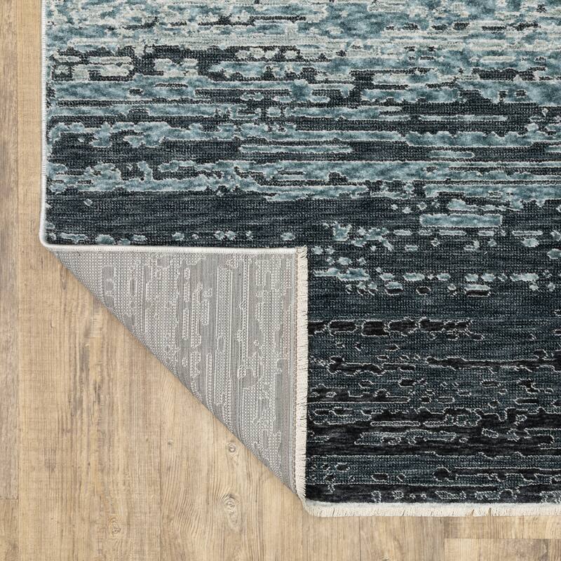 Style Haven Estella Distressed Ombre Blue/ Beige Area Rug