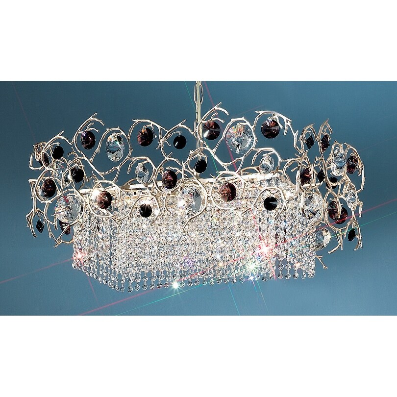 Classic Lighting 10038-SF  12" Crystal Chandelier from the Foresta Colorita Collection (crystalique - Halogen) - Chandeliers For Bedrooms by Overstock.com