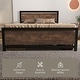 preview thumbnail 3 of 7, Queen Bed Frame, Storage Headboard with Charging Station