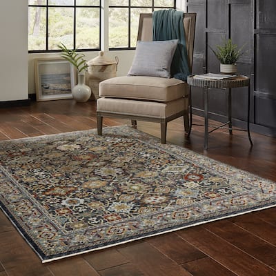 Style Haven Amelie Persian Panel Blue/ Multi Indoor Area Rug