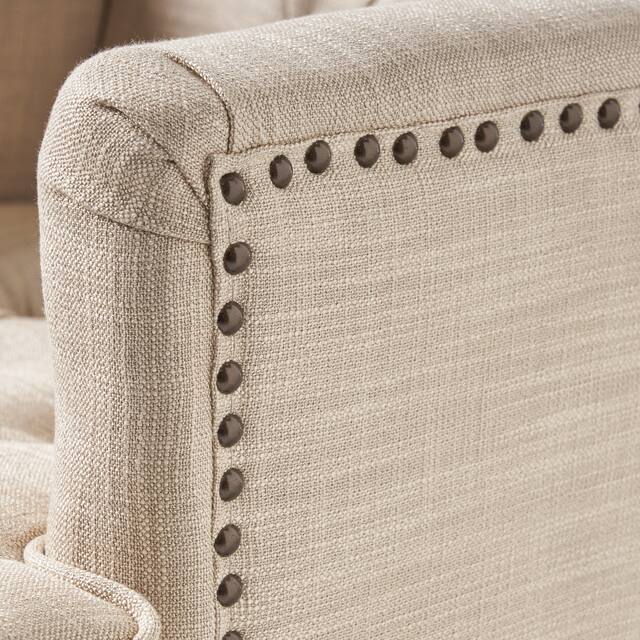 Malone Tufted Back Fabric Club Chair by Christopher Knight Home - 28.00 L x 29.50 W x 33.50 H