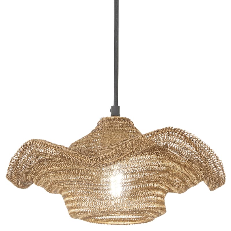 Metropolitan N1761 Marseille 12" Wide Pendant - Gilded Brass