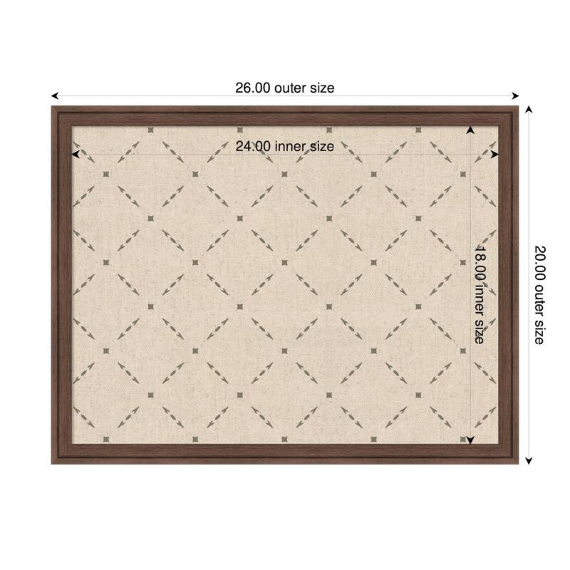 Kate and Laurel Pinboard Green Lattice Print