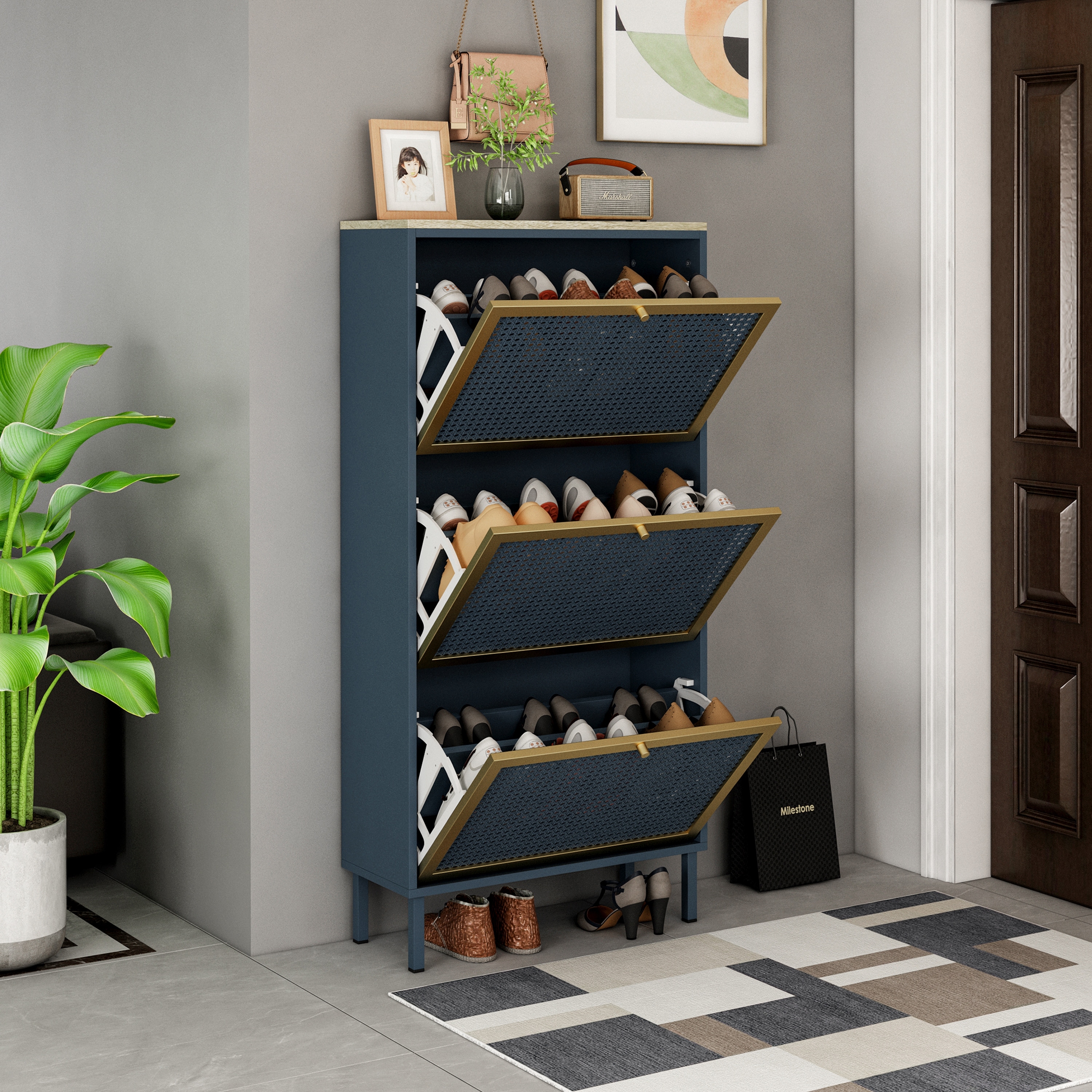 Bed bath beyond shoe rack 2025