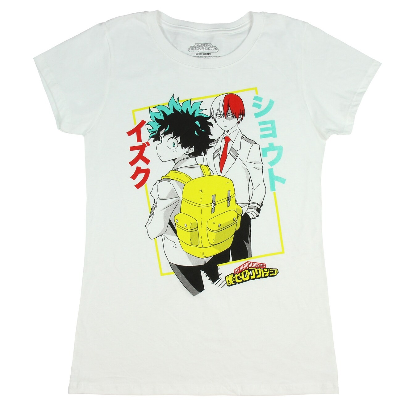 Shop My Hero Academia Shirt Juniors Izuku Midoriya Deku And Shoto Todoroki T Shirt Overstock 26890558