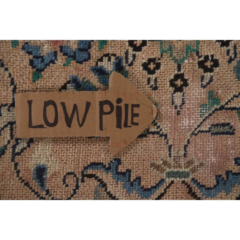 Hand Knotted Oriental 100% Wool Carpet Traditional Floral Peach Hamedan Area Rug - 9' 9'' X 5' 11''