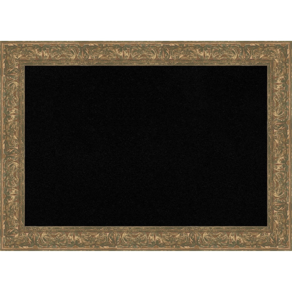 Luxe Bronze Gold Framed Cork Board - Bulletin Board, Organization Board, Pin Board