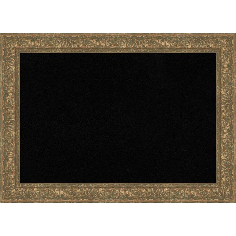 Luxe Bronze Gold Framed Cork Board - Bulletin Board, Organization Board, Pin Board