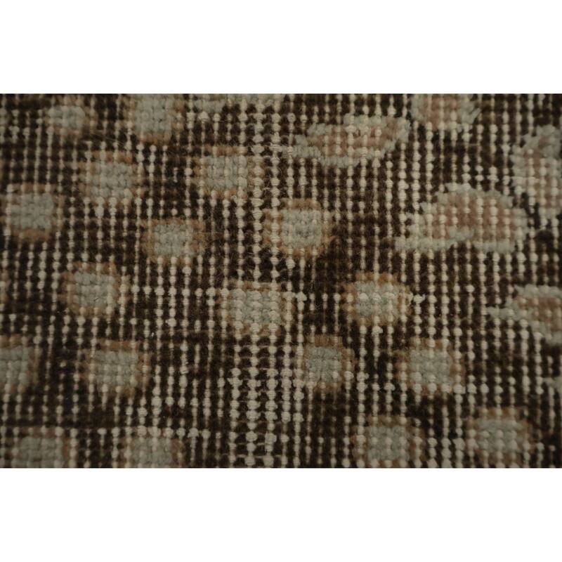 Hand Knotted Oriental 100% Wool Carpet Transitional Floral Beige & Ivories Anatolian Area Rug - 9' 1'' X 5' 7''