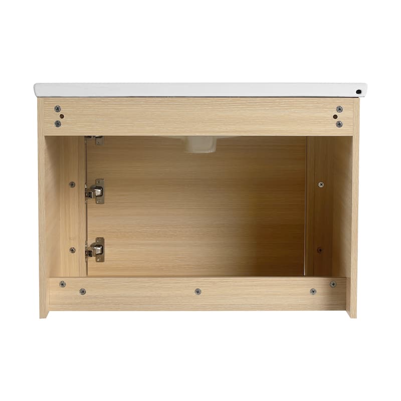 Bathroom Vanity With Sink In 24/28/36/40/60/68 Inch, Floating Bathroom Vanity With Soft Close Door