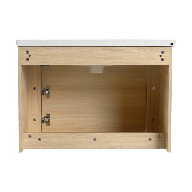 Beingnext 24''/28''/36''/40''/60''/68'' Floating Bathroom Vanity with Sink, Wall Mounted Bathroom Vanity with Soft Close Door