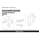 preview thumbnail 11 of 12, Fine Fixtures Frameless Clear Sliding Shower Door With Tempered Glass - Shower Bathroom Door
