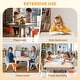 preview thumbnail 12 of 12, Wood Grain Table Kids Table & Chair Set with Adjustable Height