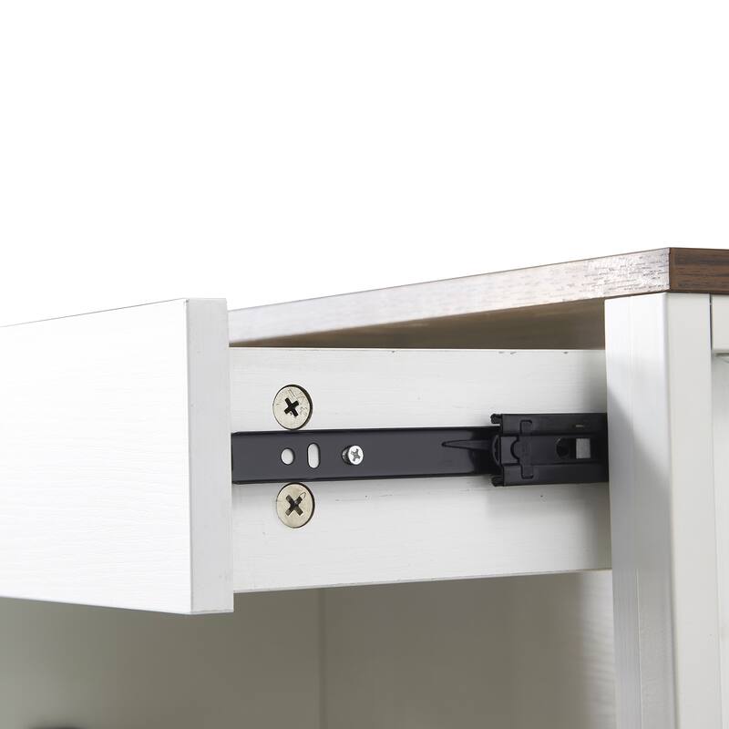 Freestanding Narrow Wall-Mounted Shoe Rack with 2 Flip Drawers and 1 Top Drawer for Key Storage, Modern Entryway Organizer