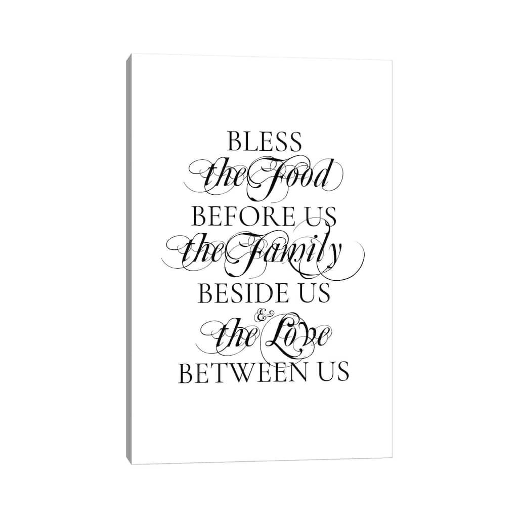 iCanvas "Bless the Food" by Alchera Design Posters Canvas Print