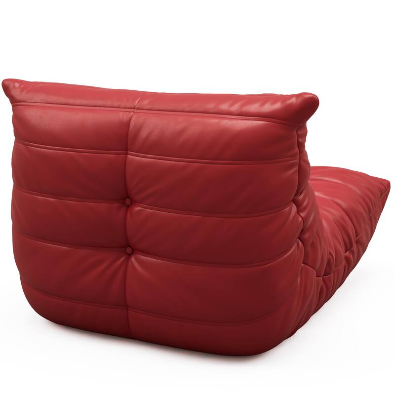 Furgle Microfiber Leather Sofa Ergonomic Design Lazy Floor Sofa