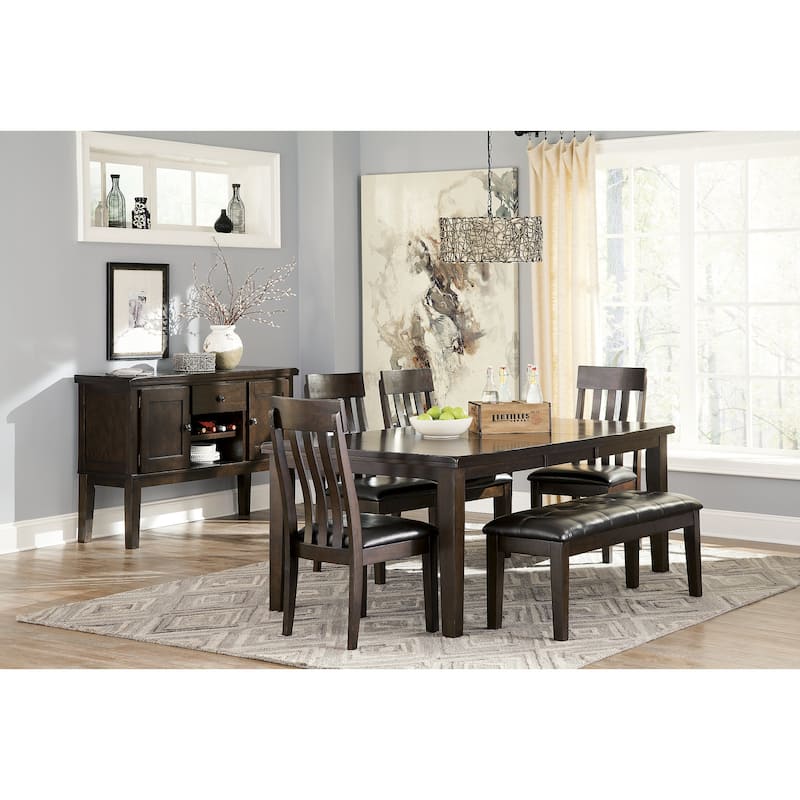 Signature Design by Ashley Haddigan Dark Brown 7-Piece Dining Package