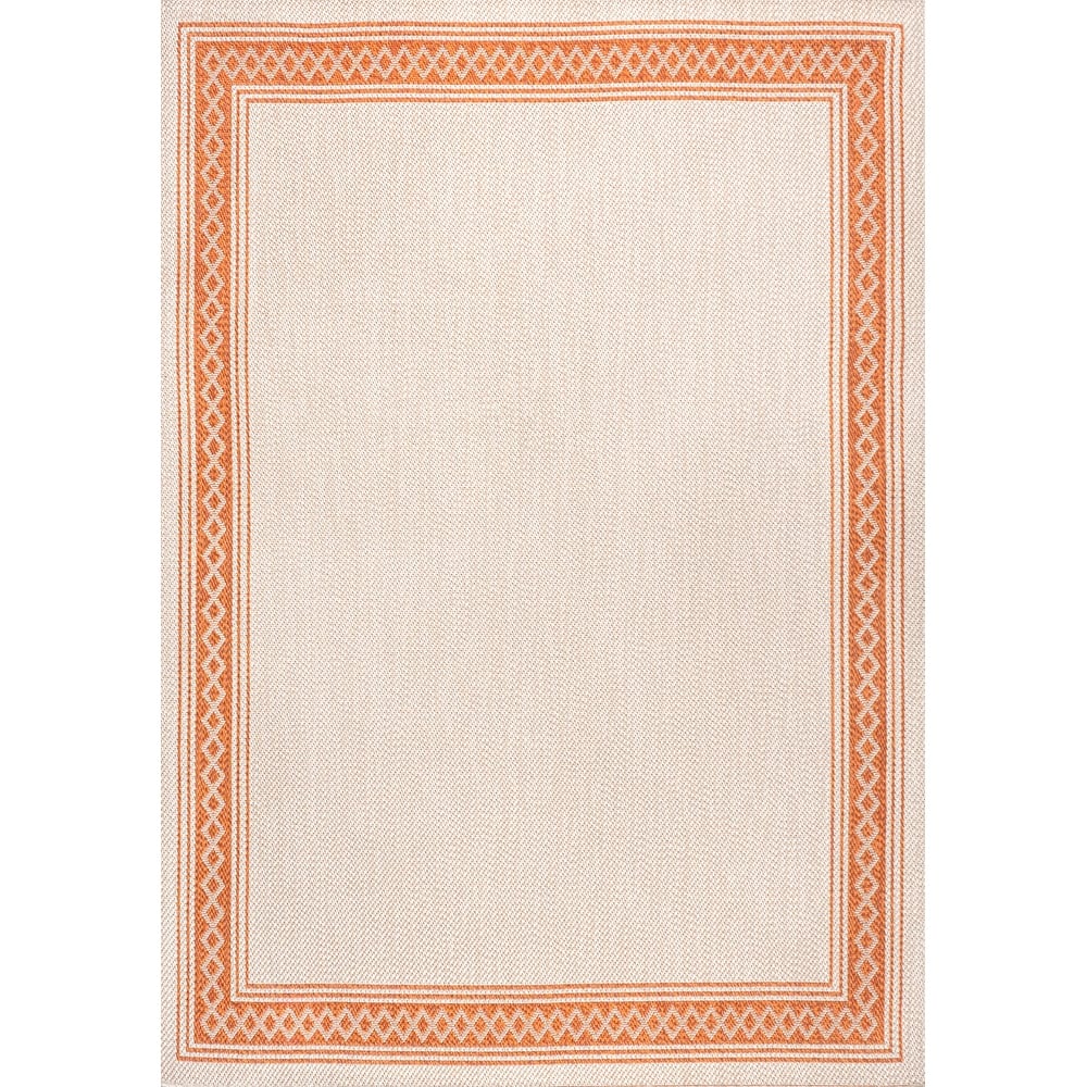 JONATHAN Y Havana Classic Diamond Border Indoor/Outdoor Area Rug