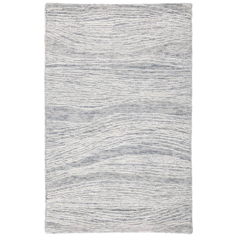 SAFAVIEH Handmade Metro Fetnete Modern Abstract Wool Rug - 2' x 3' - Grey/Ivory