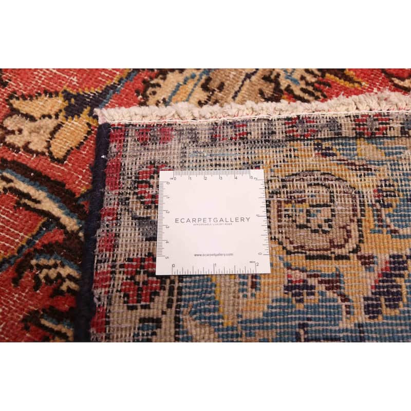 ECARPETGALLERY Hand-knotted Kayseri Vintage Red Wool Rug - 6'7 x 9'5