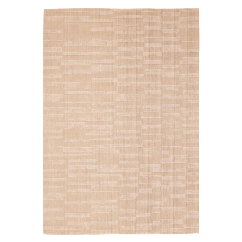 ECARPETGALLERY Hand Loomed Kashkuli Gabbeh Light Khaki Wool Rug - 6'8 x 9'7