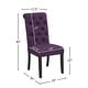 preview thumbnail 27 of 26, Roundhill Furniture Leviton Solid Wood Tufted Dining Chair (Set of 2)