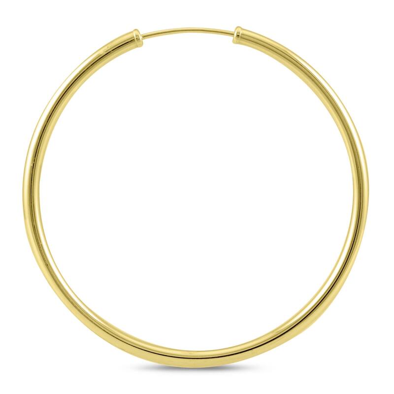 Marquee Jewels 14k Yellow 40-millimeter Gold Endless Hoop Earrings