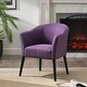 preview thumbnail 3 of 11, Low back Arm Chair with Wooden Legs,Leisure Chair Dining Chair, Integrated Leisure Armchair,Modern Splicing Linen Dining Chair